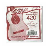 Thumbnail of La Bella 420 single Elite G-3 string, Clear nylon