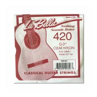 Thumbnail of La Bella 420 single Elite G-3 string, Clear nylon