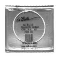 Thumbnail van La Bella 422 single Elite D-4 string, silverplated wound nylon