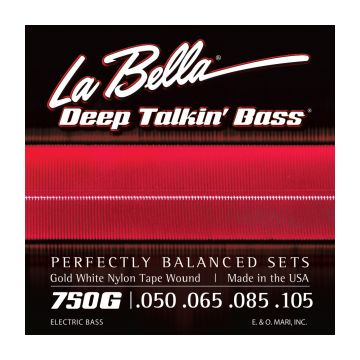 Preview of La Bella 750G Gold White Nylon Tape Wound