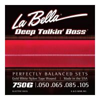 Thumbnail van La Bella 750G Gold White Nylon Tape Wound