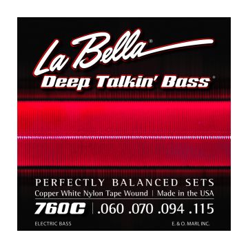 Preview of La Bella 760C Copper White Nylon Tape,
