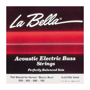Preview van La Bella 760FHBB Flatwound Stainless Steel