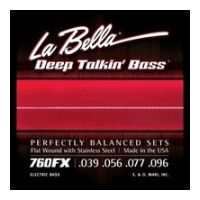 Thumbnail van La Bella 760FX-B  Extra lite 39-128 Flatwound Stainless Steel
