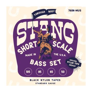 Preview of La Bella 760N-MUS STANG &ndash; BLACK NYLON TAPE