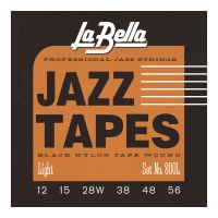 Thumbnail van La Bella 800-L Light Black Nylon Tape Wound