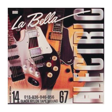 Preview van La Bella 800-M Medium Black Nylon Tape Wound