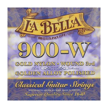 Preview of La Bella 900W Golden Superior Wound/G Gold &amp; Gold Polished
