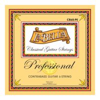 Thumbnail van La Bella CB60-PE CLASSICAL 6-STRING CONTRA BASS, PLAIN ENDS