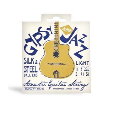 Preview van La Bella GJL-BE Gypsy Jazz Silk and Steel  Ball-end  light
