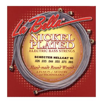 Preview of La Bella HC-6N Nickel Schecter Hell Cat