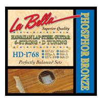 Thumbnail van La Bella HD1768 Hawaiian Lap Steel Guitar, Phosphor Bronze &ndash; 6-String D Tuning 17-68