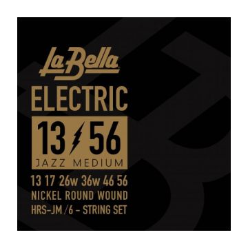 Preview van La Bella HRS-JM Electric Guitar &ndash; Jazz Medium 13-56