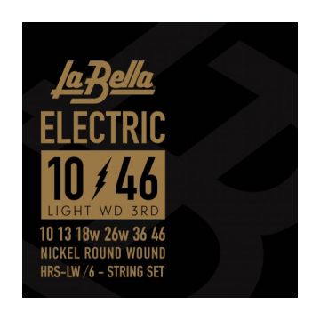 Preview of La Bella HRS-LW Electric Guitar &ndash; Light Wound 3rd 10-46
