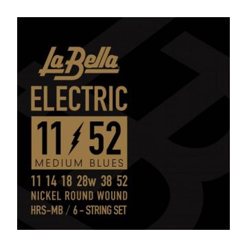 Preview van La Bella HRS-MB Electric Guitar &ndash; Medium Blues 11-52
