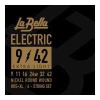 Thumbnail van La Bella HRS-XL Nickel-Plated Round Wound &ndash; Extra Light 09-42