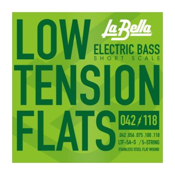 Preview of La Bella LTF-5A-S Low Tension Flats, 5-String 42-118, Short Scale