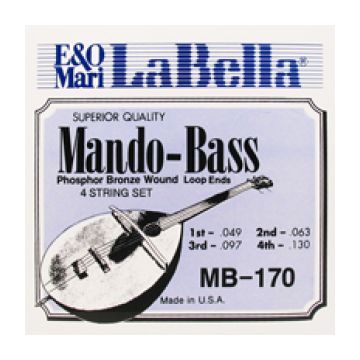 Preview van La Bella MB-170 Mando-Bass Phosphor Bronze - Loop Ends