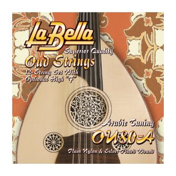 Preview of La Bella OU80A Oud Arabic tuning