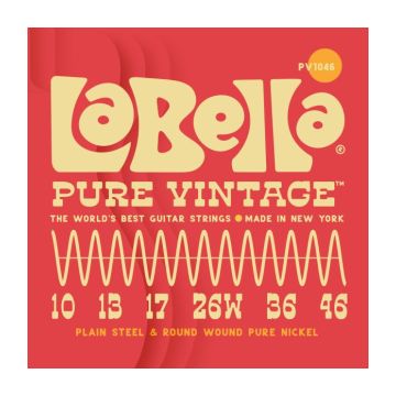Preview van La Bella PV1046 Pure Vintage&trade; Electric Guitar Strings 10-46