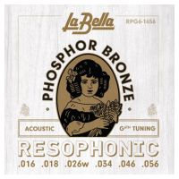 Thumbnail of La Bella RPG6-1656 Resophonic &ndash; G6th 16-56 RESONATOR PHOSPHOR BRONZE ACOUSTIC GUITAR STRINGS 16-56 G 6th tuning