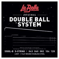 Thumbnail of La Bella S500L-B Double Ball Bass Flat Wound &ndash; Light 43-128, 5-String
