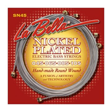 Preview van La Bella SN-45 Slappers Nickel Plated Round Wound