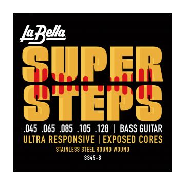 Preview of La Bella SS45-B Super Steps 5 String Round wound