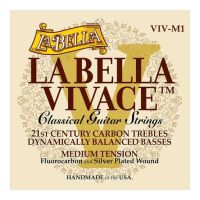 Thumbnail van La Bella VIV-M1 Single  Vivace Fluorocarbon E / Mi 1st  &ndash; Medium Tension