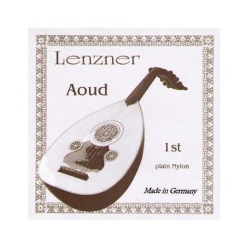 Preview van Lenzner 2810N3  Aoud Silvered copperwound nylon. Nylon 3rd course