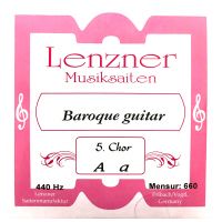 Thumbnail of Lenzner 5 course baroque guitar set 660mm scale/440Hz