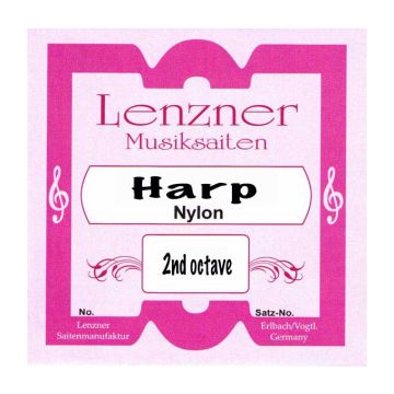 Preview of Lenzner 70N2 Concert Harp 2nd octave nylon