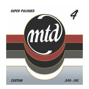 Preview of MTD SP-STR4M Super Polished Stainless 4-String Medium .045 .065 .085 .105
