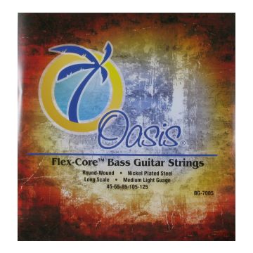 Preview of Oasis BG-7005 Flex-Core&trade;Nickel Round wound 5 string