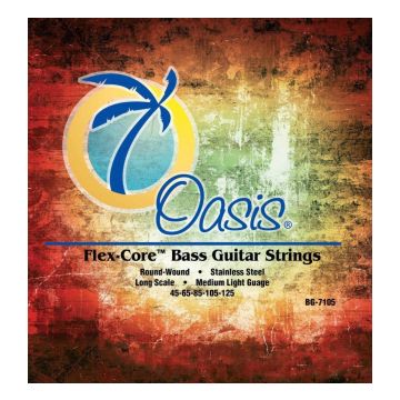 Preview of Oasis BG-7105 Flex-Core&trade;Stainless Round wound 5 string