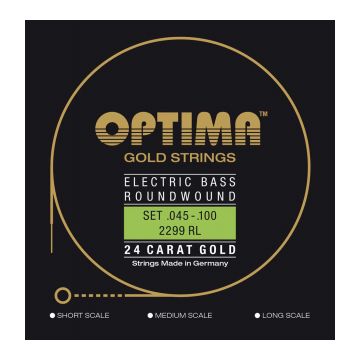 Preview of Optima 2299 RL Gold strings Regular Light 24 Karat gold long scale