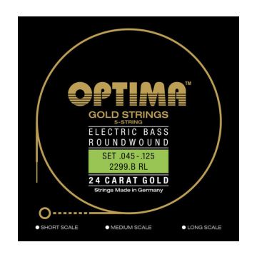 Preview of Optima 2299B  Gold strings Regular Light 24 Karat gold 45/125