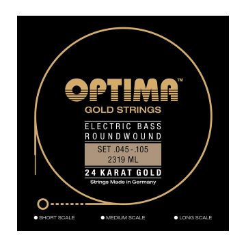 Preview of Optima 2319L Gold strings Medium Light 24 Karat gold Long scale