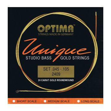 Preview of Optima 2409 Unique studio 24k Gold strings  Long scale