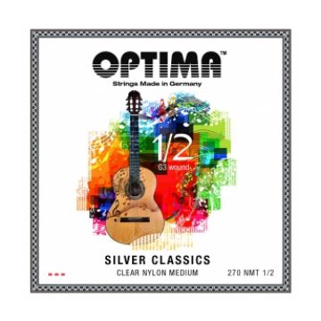 Preview of Optima 270NMT-1/2 Silver classics medium tension. fractional 1/2nd set