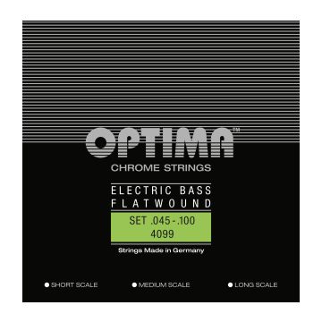 Preview van Optima 4099S  Flatwounds strings  Short scale