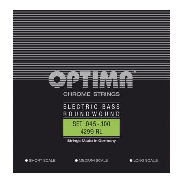 Preview of Optima 4299RL Chrome strings Regular Light  Long scale