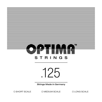 Preview of Optima CBF125.L  Single Flatwound .125 Long scale