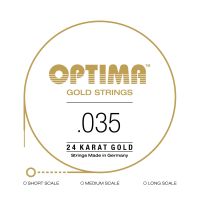 Thumbnail van Optima GB035.L Single .035 E-Bass 24K GOLD STRING Long scale