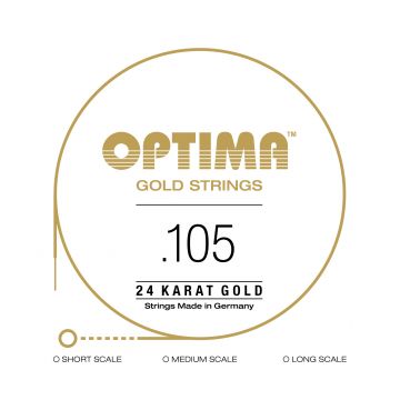 Preview of Optima GB105.L Single .105 E-Bass 24K GOLD STRING Long scale