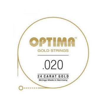 Preview of Optima GE020 24K Gold Plated .020, Wound Single String