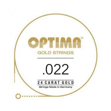 Preview of Optima GE022 24K Gold Plated .022, Wound Single String