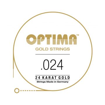 Preview of Optima GE024 24K Gold Plated .024, Wound Single String