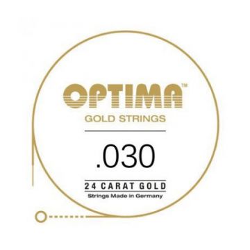 Preview of Optima GE030 24K Gold Plated .030, Wound Single String