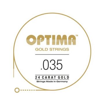 Preview of Optima GE035 24K Gold Plated .035, Wound Single String